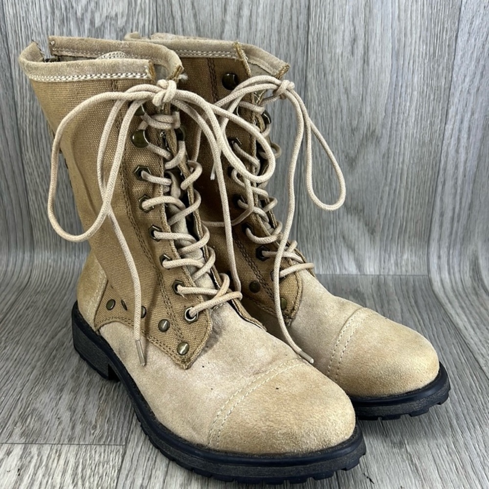 Roxy Concord Lace Up Canvas Boots